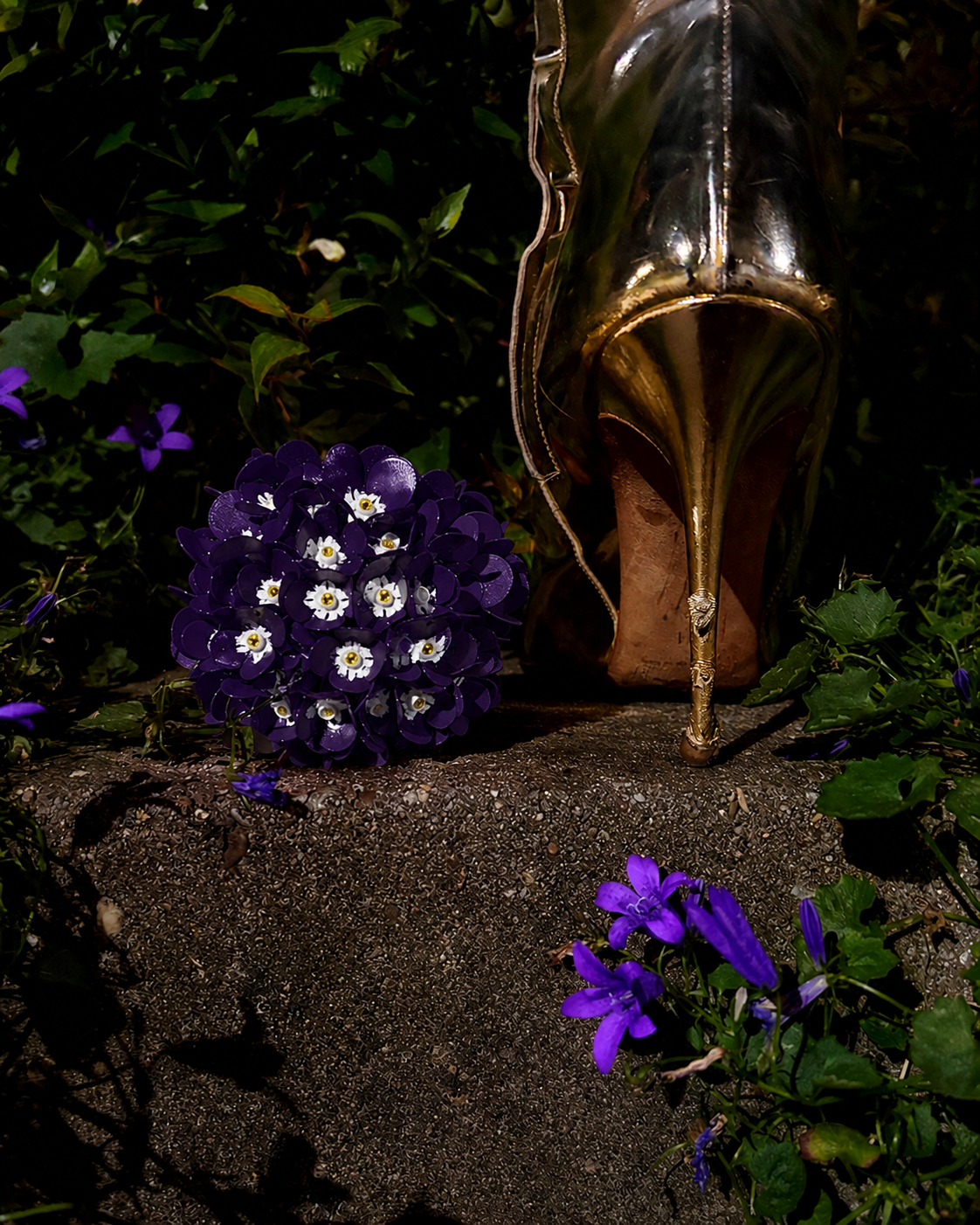 Purple and yellow